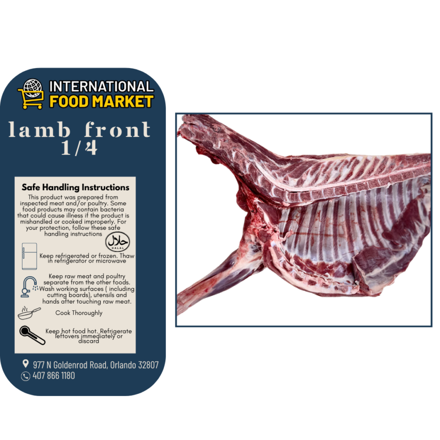 Lamb Front 1/4