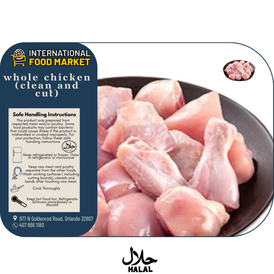 Whole Chicken (Clean & Cut)