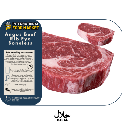 Angus Beef Rib Eye Boneless