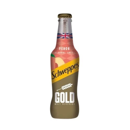 Schweppes Gold Peach Glass 250ml