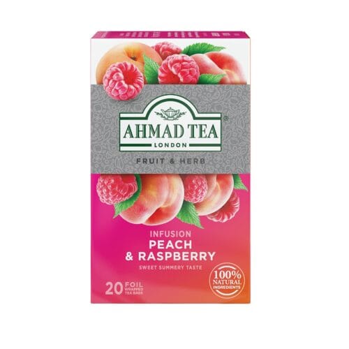 AHMAD TEA PEACH RASP 36G
