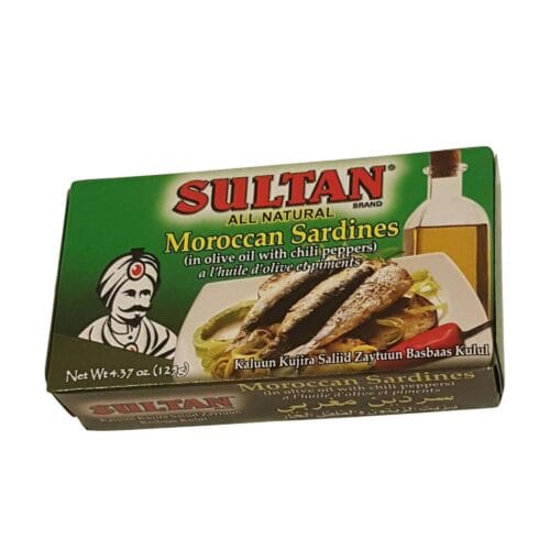 SULTAN SARDINES IN OLIVE OIL HOT 123g