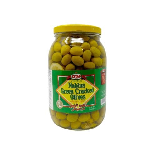 ZIYAD NUBLUS GREEN OLIVES 48OZ