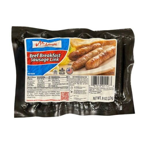 MIDAMAR HALAL BF BRKFST SAU LNK 8oz
