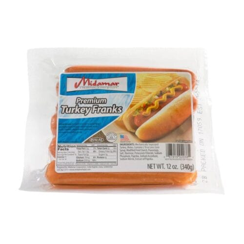 MIDAMAR TURKEY FRANKS 12OZ