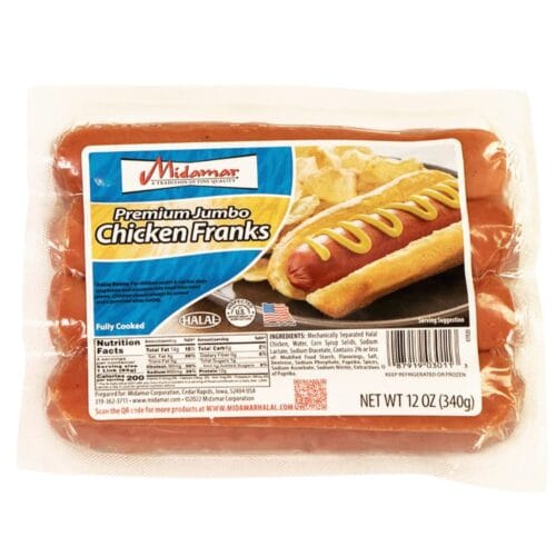 MIDAMAR CHICKEN FRANKS 12oz