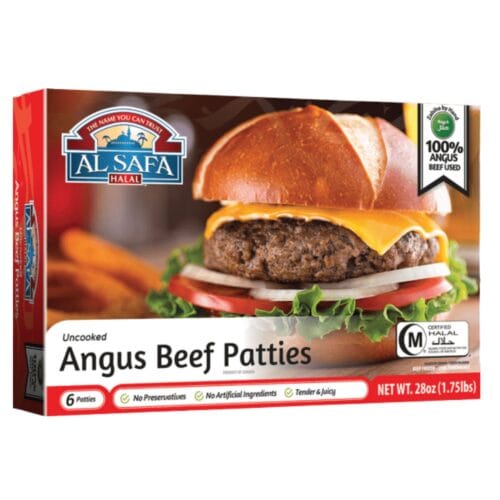 AL SAFA ANGUS BEEF PATTIES 1.75lb