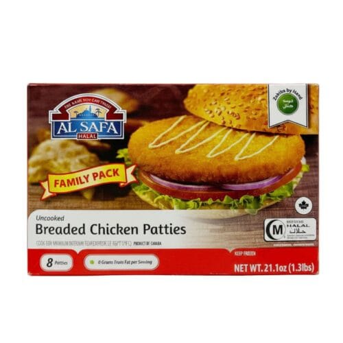 AL SAFA BREADED CHICKEN PATTIE 1.3lb