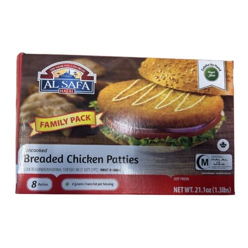 AL SAFA BREADED CHICKEN PATTIE 1.3lb
