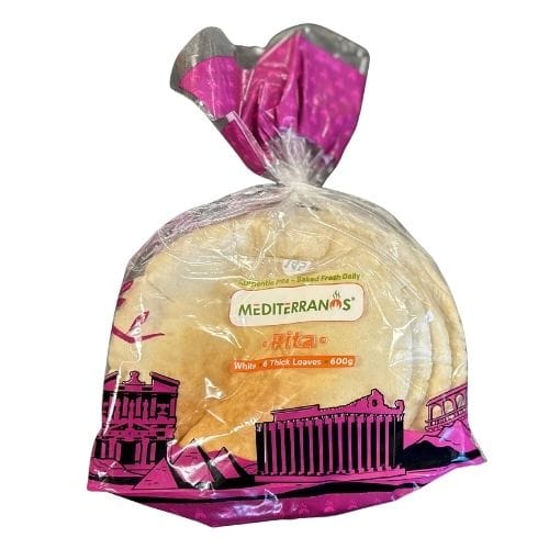 MEDITERRANOS THICK PITA WHITE 6' 600G