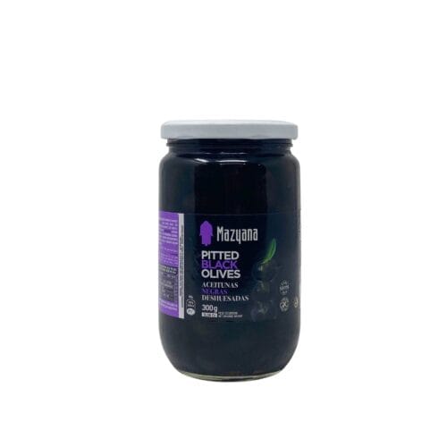 MAZYANA PITTED BLACK OLIVES