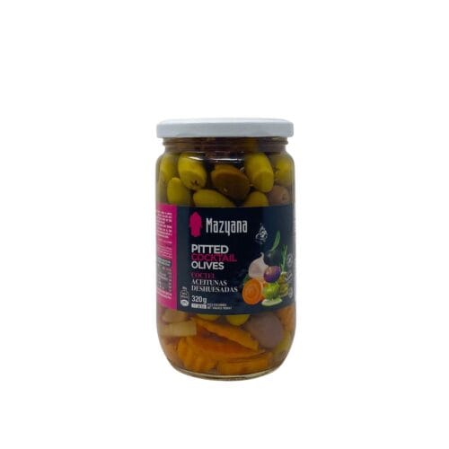 MAZYANA PITTED COCKTAIL OLIVES 320G