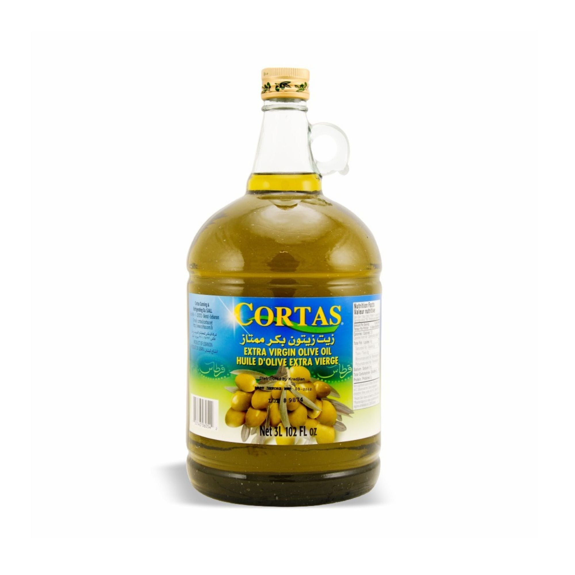 CORTAS OLIVE OIL 102OZ