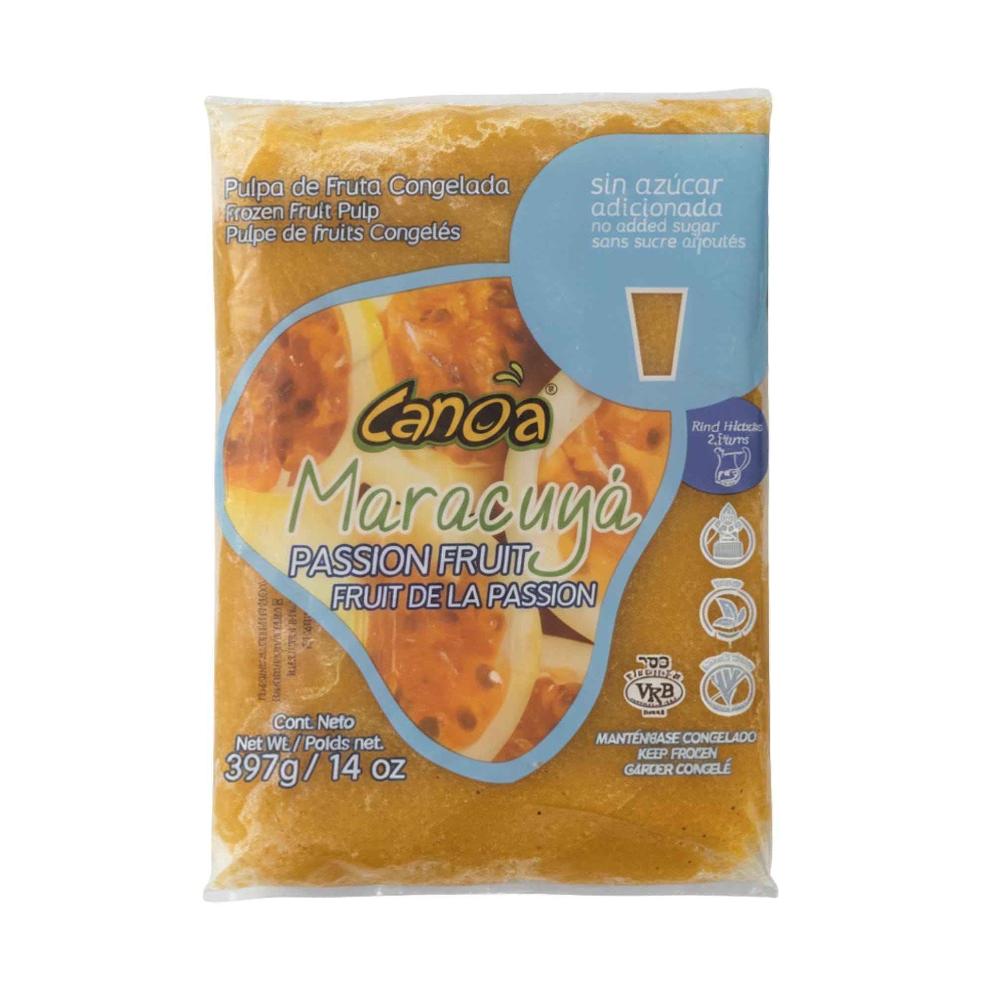 CANOA PASSION FRUIT PULP 14OZ