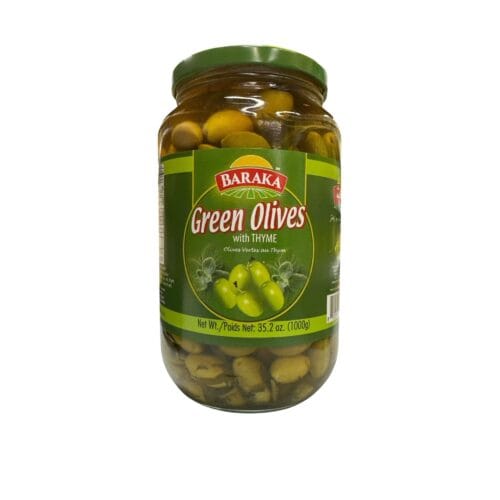 BARAKA GREEN OLIVES W THYME