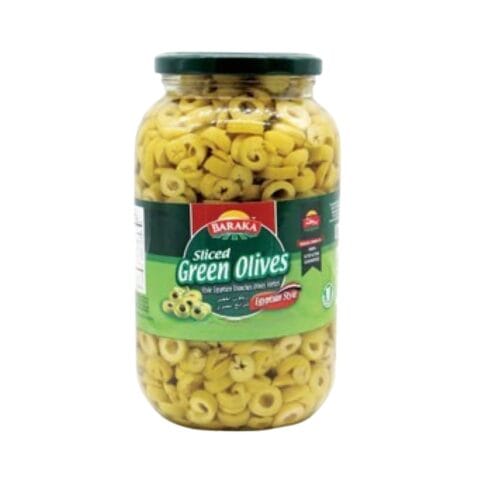 BARAKA OLIVES SLICED GREEN