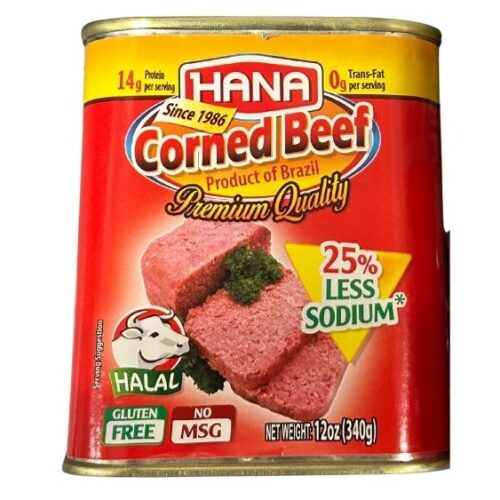 HANA CORNED BEEF LOW SODIUM 12OZ