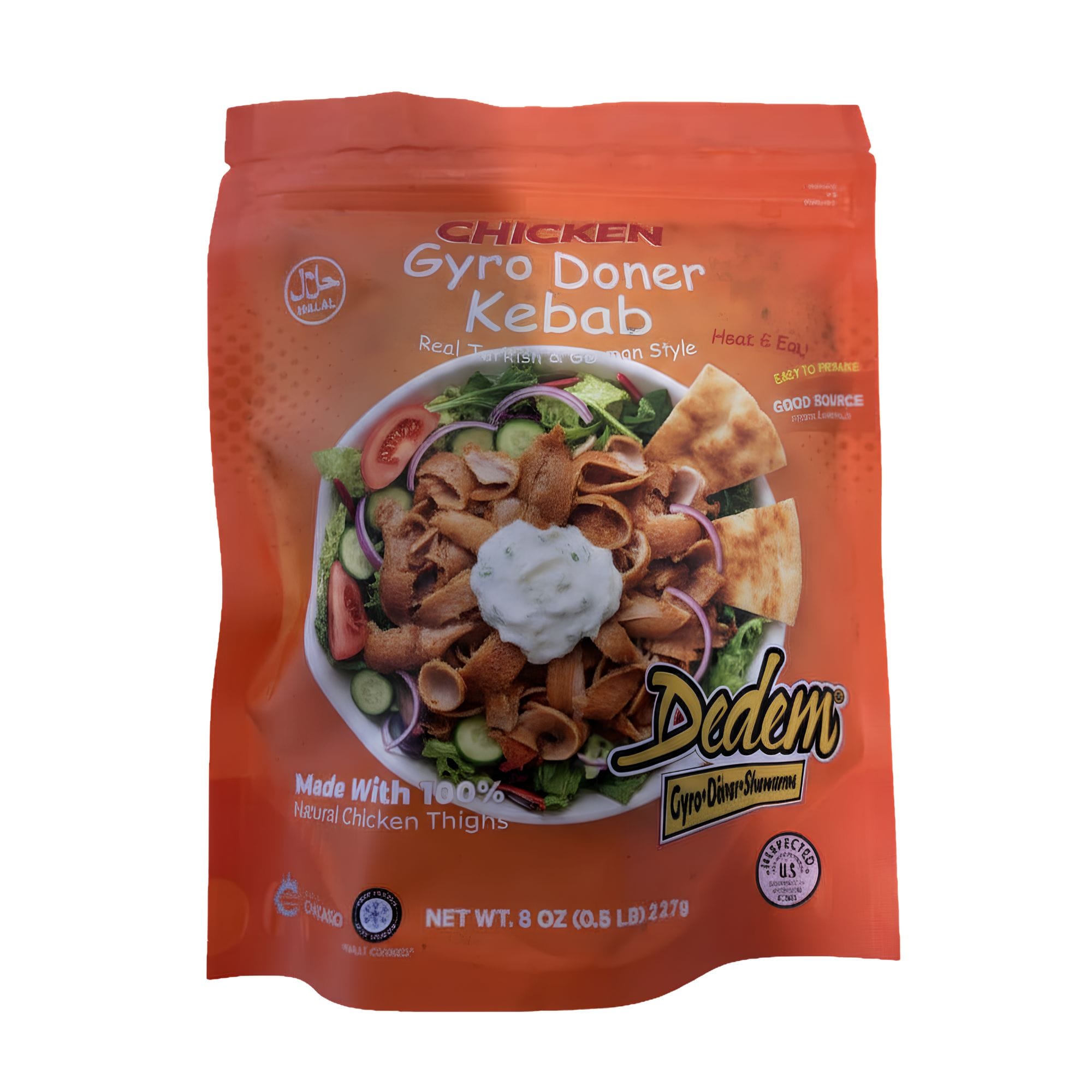 DEDEM CHICKEN GYRO DONER KEBAB 8OZ