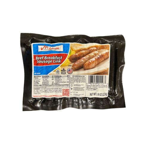 MIDAMAR HALAL BF BRKFST SAU LNK 8oz