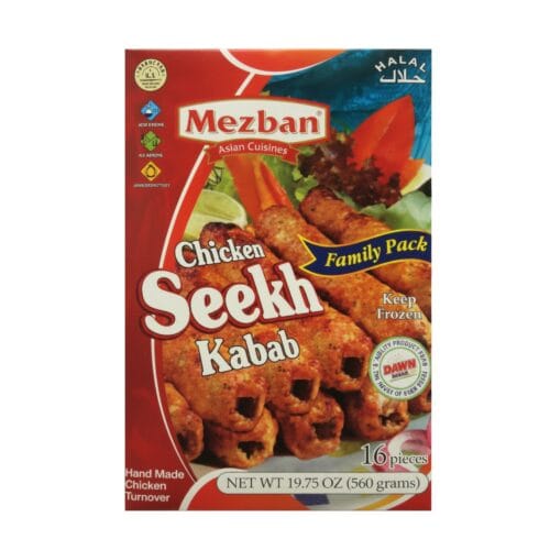 MEZBAN CHICKEN SEEKH KABAB FAMILY PACK 560G