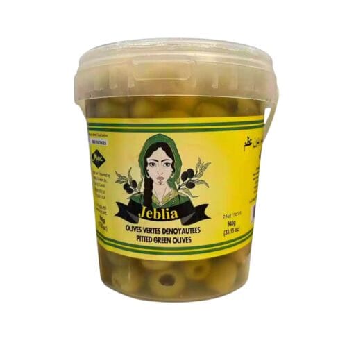 JEBLIA PITTED OLIVE GREEN 880g