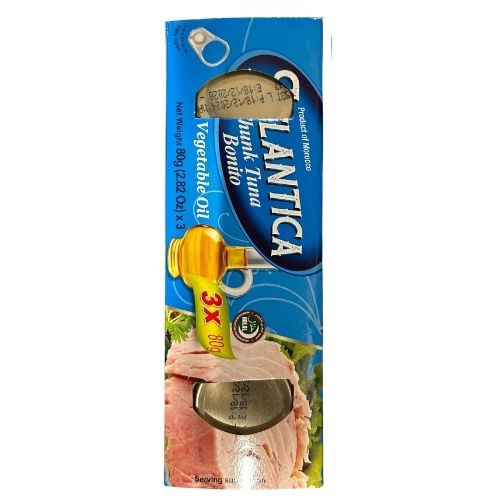 ATLANTICA TUNA IN SUNFLOWER 80g