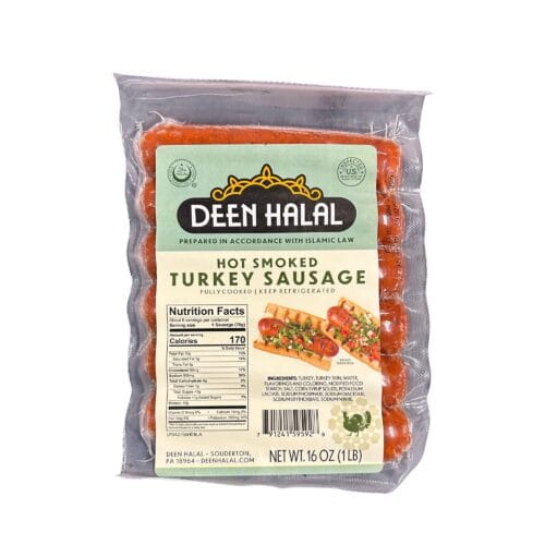 DEEN HALAL HOT SMOKED TURKEY 1lb