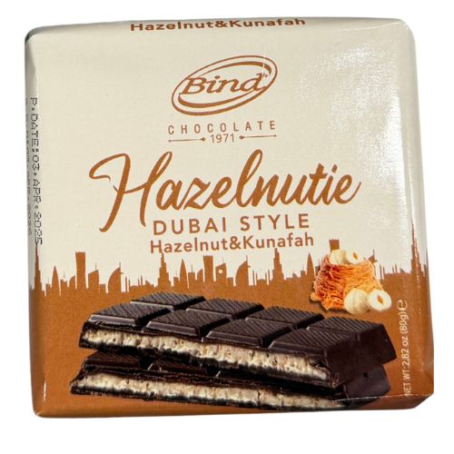 BIND HAZELNUT DUBAI CHOCO 80 GR