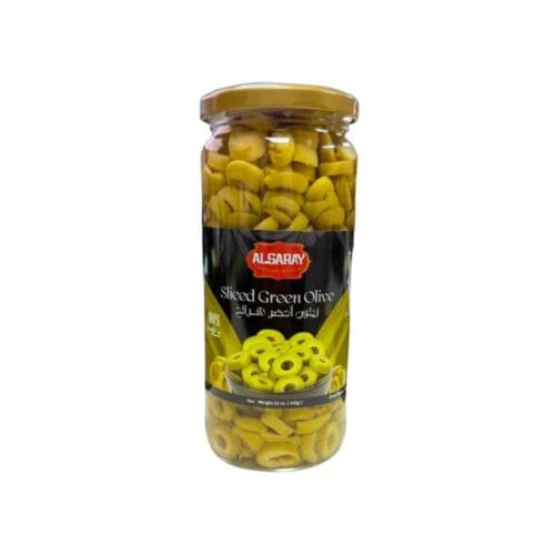 ALSARAY SLICED GREEN OLIVES 450G