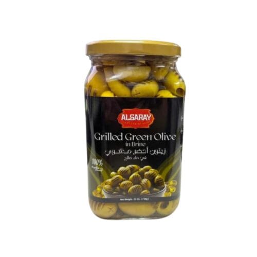 ALSARAY GRILLED GREEN OLIVES IN BRINE 730G