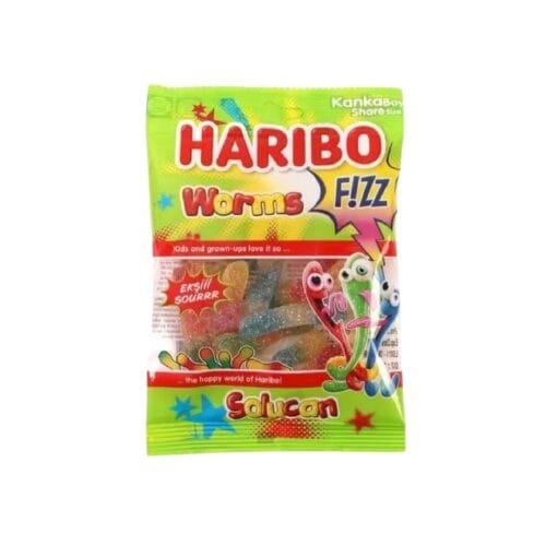 HARIBO FIZZ WORMS 70GR