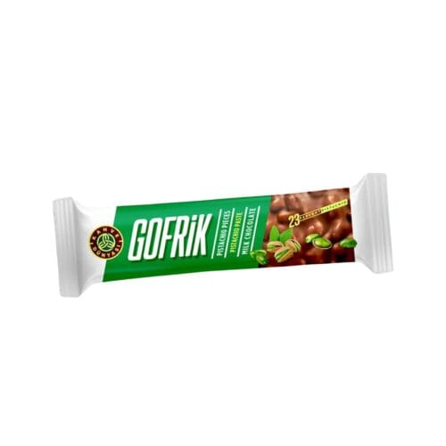 KAHVE DUNYASI GOFRIK MILK CHOCOLATE WITH PISTACHIOS 24GR