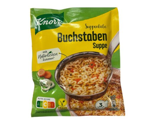 KNORR BUCHSTABEN ALPHABET LETTER SOUP