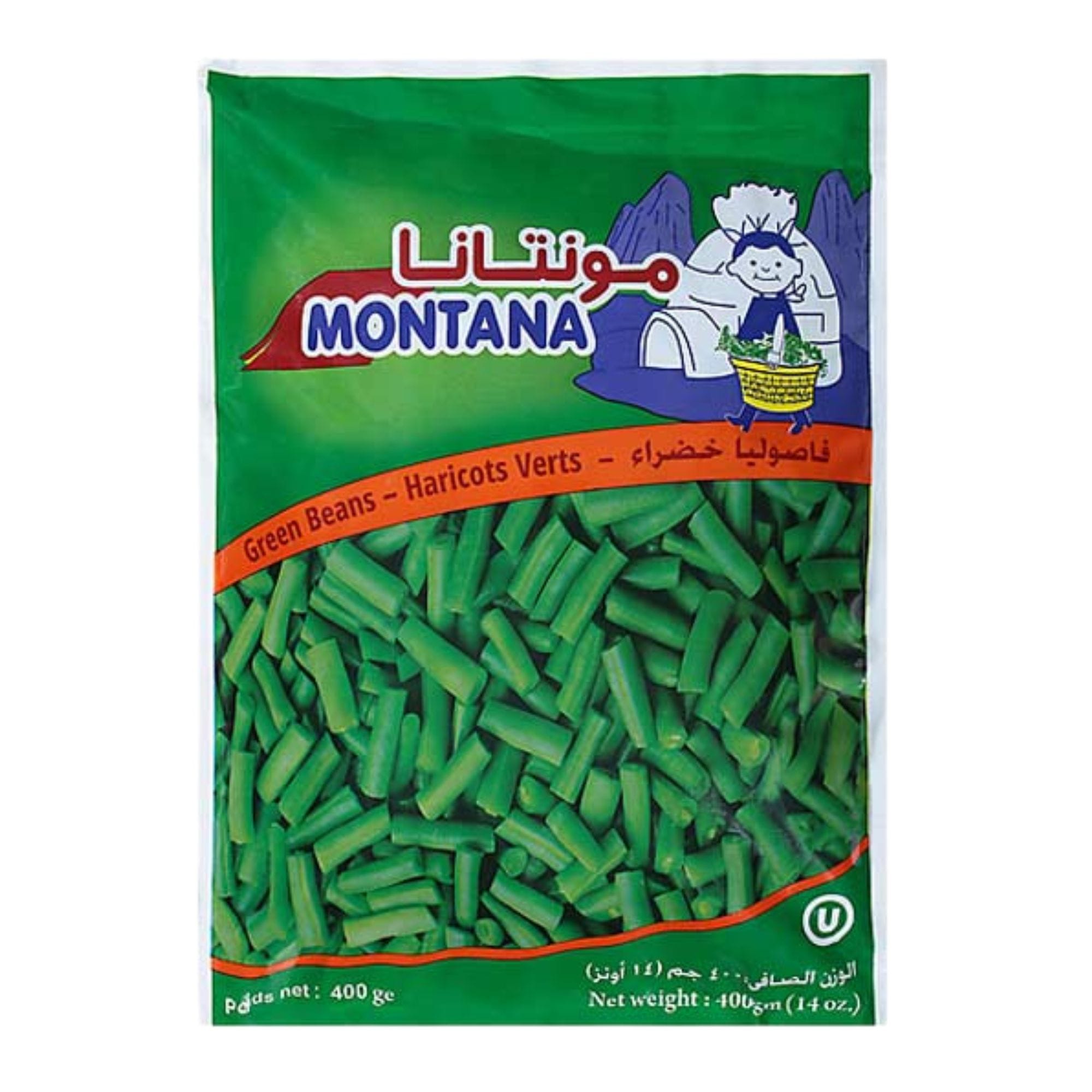 MONTANA FROZEN BEANS GREEN 400G