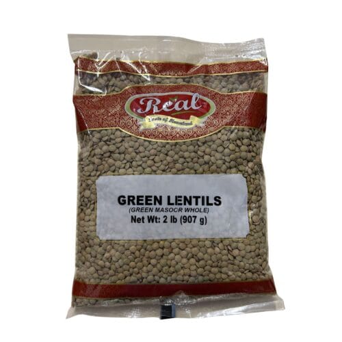 REAL GREEN LENTIL/GREENMASOWHOLE 2LBS