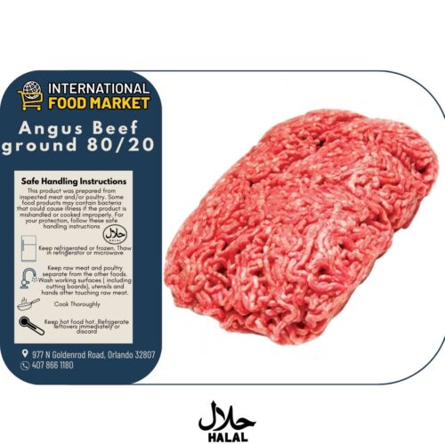 ANGUS BEEF GROUND 80/20