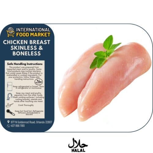 CHICKEN BREAST SKINLESS & BONELESS