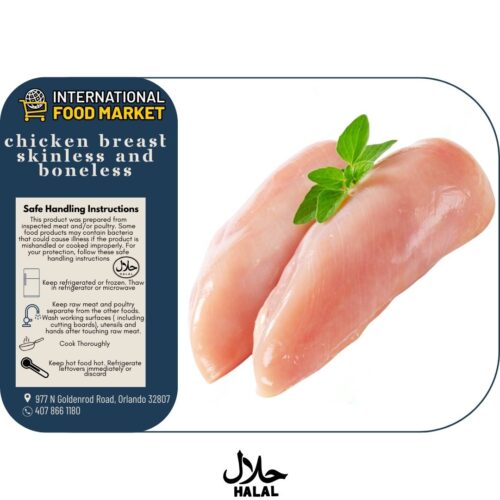 CHICKEN BREAST SKINLESS & BONELESS