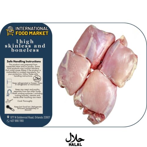 CHICKEN BONELESS SKINLESS THIGHS
