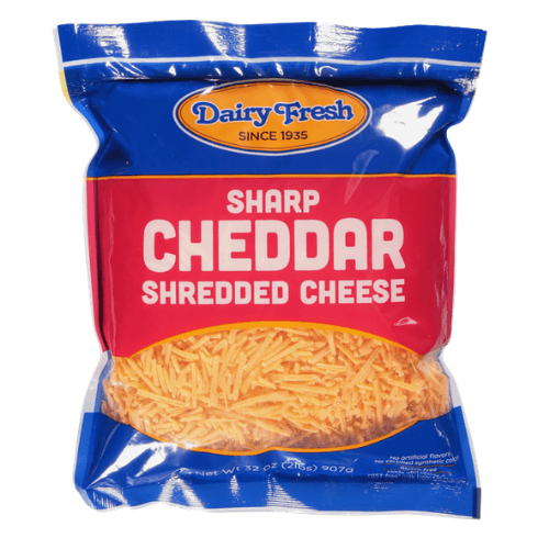 DAIRY FRESH CHEESE SHRED SHARP CHED 8OZ