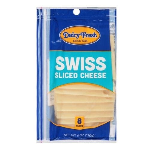 DAIRY FRESH CHEESE SLICED SWISS 6OZ