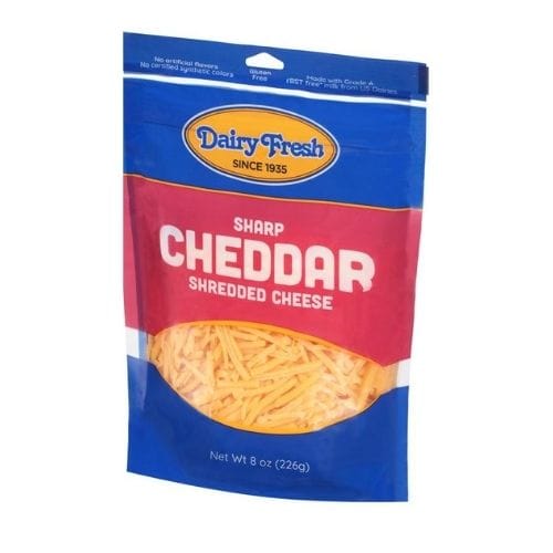DAIRY FRESH CHEESE SHRED SHARP CHED 8OZ
