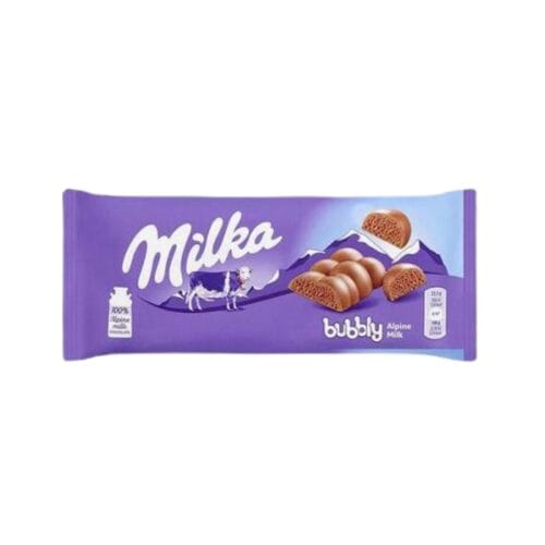 Milka Chocolate Bubbly Alpine Milk 90g