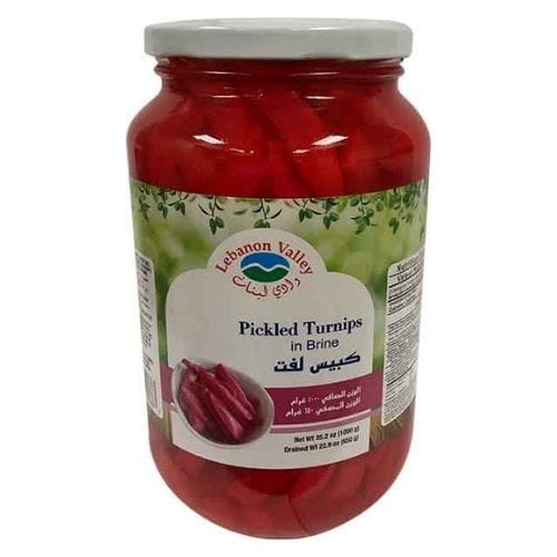 LEBANON VALLEY PICKLED TURNIP SLICED GLASS 1000G