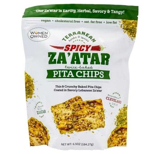 TERRANEAN PITA CHIPS SPICY ZAATAR 6.5Oz