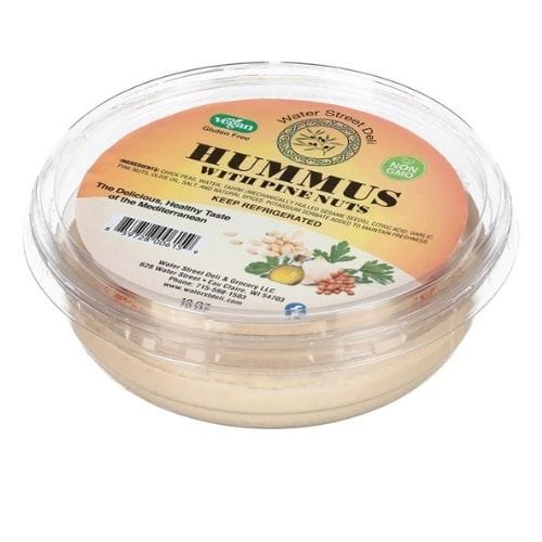 WATER ST DELI HUMMUS PINE NUTS 10Oz