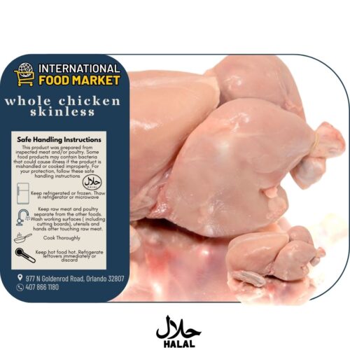 WHOLE CHICKEN SKINLESS