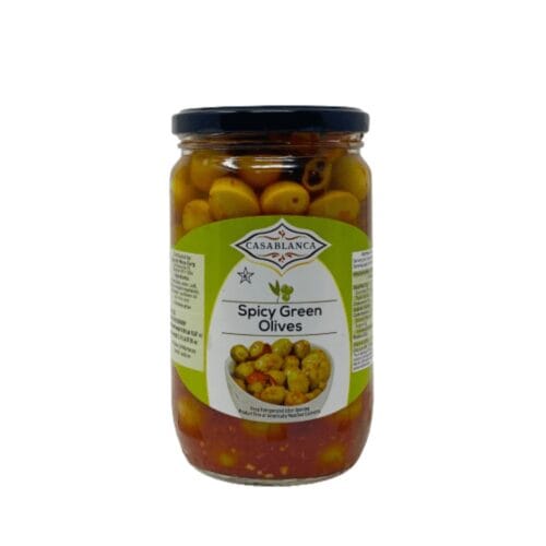 CASABLANCA SPICY GREEN OLIVES 26.27OZ