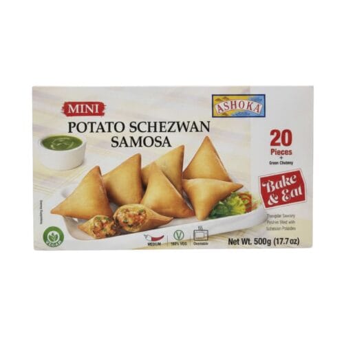 ASHOKA POTATO SCHEZWAN SAMOSA 500g