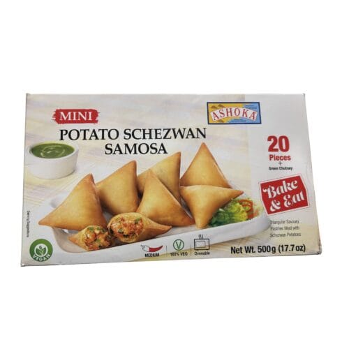 ASHOKA POTATO SCHEZWAN SAMOSA 500g